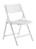 Picture of NPS® AirFlex Series Premium Polypropylene Folding Chair, White (Pack of 4)