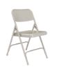 Picture of NPS® 200 Series Premium All-Steel Double Hinge Folding Chair, Grey (Pack of 4)