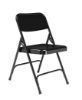 Picture of NPS® 200 Series Premium All-Steel Double Hinge Folding Chair, Black (Pack of 4)