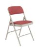 Picture of NPS® 2200 Series Deluxe Fabric Upholstered Double Hinge Premium Folding Chair, Majestic Cabernet (Pack of 4)