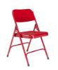 Picture of NPS® 200 Series Premium All-Steel Double Hinge Folding Chair, Red (Pack of 4)