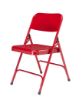 Picture of NPS® 200 Series Premium All-Steel Double Hinge Folding Chair, Red (Pack of 4)