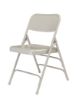 Picture of NPS® 300 Series Deluxe All-Steel Triple Brace Double Hinge Folding Chair, Grey (Pack of 4)