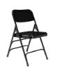 Picture of NPS® 300 Series Deluxe All-Steel Triple Brace Double Hinge Folding Chair, Black (Pack of 4)