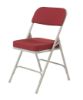 Picture of NPS® 3200 Series Premium 2" Fabric Upholstered Double Hinge Folding Chair, New Burgundy (Pack of 2)