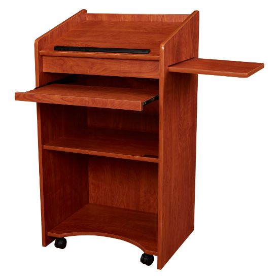 Picture of Oklahoma Sound® Aristocrat Non-Sound Lectern, Cherry