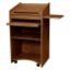 Picture of Oklahoma Sound® Aristocrat Non-Sound Lectern, Medium Oak