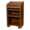 Picture of Oklahoma Sound® Aristocrat Non-Sound Lectern, Medium Oak