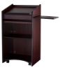 Picture of Oklahoma Sound® Aristocrat Non-Sound Lectern, Mahogany