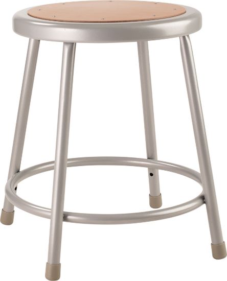 Picture of NPS® 18" Heavy Duty Steel Stool, Grey