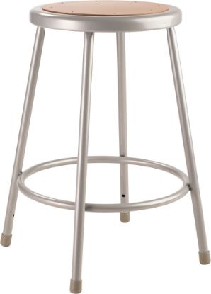 Picture of NPS® 24" Heavy Duty Steel Stool, Grey