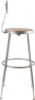 Picture of NPS® 24.5 -32.5" Height Adjustable Heavy Duty Steel Stool With Backrest, Grey