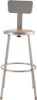 Picture of NPS® 30"Heavy Duty Steel Stool With Backrest, Grey