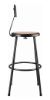 Picture of NPS® 30" Heavy Duty Steel Stool With Backrest, Black