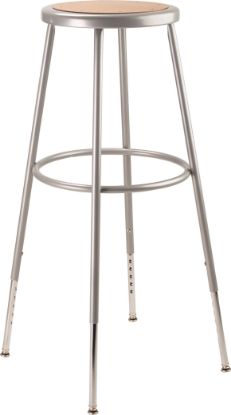 Picture of NPS® 30.5 -38.5" Height Adjustable Heavy Duty Steel Stool, Grey