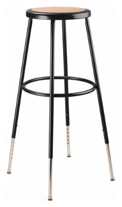 Picture of NPS® 30.5 -38.5" Height Adjustable Heavy Duty Steel Stool, Black