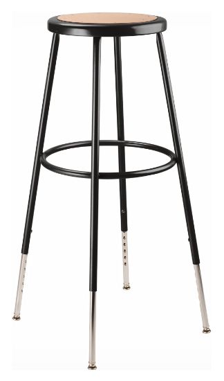 Picture of NPS® 30.5 -38.5" Height Adjustable Heavy Duty Steel Stool, Black