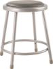 Picture of NPS® 18"Heavy Duty Vinyl Padded Steel Stool, Grey