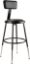 Picture of NPS® 18.5 -26.5" Height Adjustable Heavy Duty Vinyl Padded Steel Stool With Backrest, Black