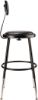 Picture of NPS® 18.5 -26.5" Height Adjustable Heavy Duty Vinyl Padded Steel Stool With Backrest, Black