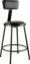 Picture of NPS® 24"Heavy Duty Vinyl Padded Steel Stool With Backrest, Black