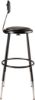 Picture of NPS® 24.5 -32.5" Height Adjustable Heavy Duty Vinyl Padded Steel Stool With Backrest, Black