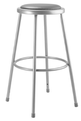 Picture of NPS® 30"Heavy Duty Vinyl Padded Steel Stool, Grey