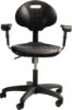 Picture of NPS® Polyurethane Task Chair with Arms, 16"-21" Height, Black
