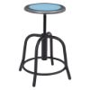 Picture of NPS® 18” - 24” Height Adjustable Swivel Stool, Blueberry Seat and Black Frame