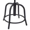 Picture of NPS® 18"-25" Height Adjustable Designer Stool, 3" Fabric Padded Black Seat, Black Frame