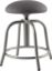 Picture of NPS® 18"-25" Height Adjustable Designer Stool, 3" Fabric Padded Charcoal Seat, Grey Frame