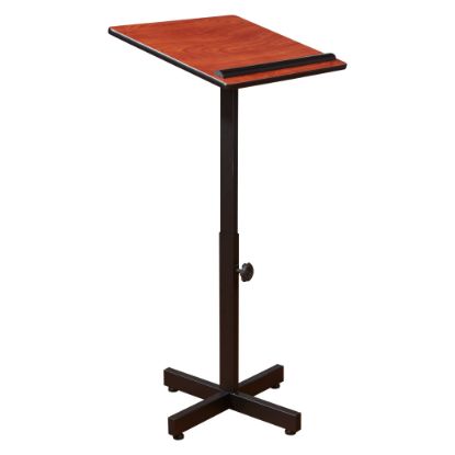 Picture of Oklahoma Sound® Portable Presentation Lectern Stand, Cherry