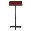 Picture of Oklahoma Sound® Portable Presentation Lectern Stand, Mahogany