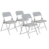 Picture of NPS® 800 Series Premium Lightweight Plastic Folding Chair, Grey (Pack of 4)