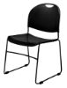 Picture of Basics by NPS® Multi-purpose Ultra Compact Stack Chair, Black