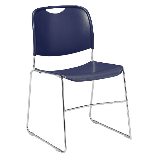 Picture of NPS® 8500 Series Ultra-Compact Plastic Stack Chair, Navy Blue