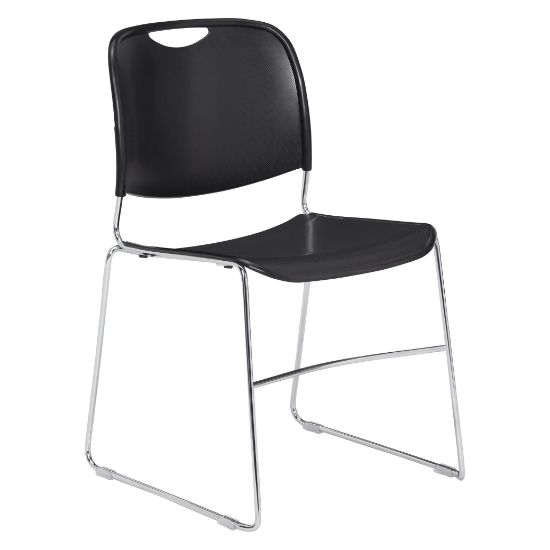 Picture of NPS® 8500 Series Ultra-Compact Plastic Stack Chair, Black