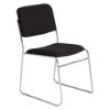 Picture of NPS® 8600 Series Fabric Padded Signature Stack Chair, Ebony Black