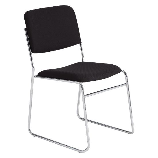 Picture of NPS® 8600 Series Fabric Padded Signature Stack Chair, Ebony Black