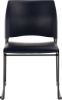 Picture of NPS® Cafetorium Plush Vinyl Stack Chair, Blue