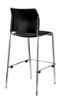 Picture of NPS® Cafetorium Bar Stool, Plush Vinyl Seat, Black