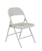 Picture of Basics by NPS® All-Steel Folding Chair, Grey (Pack of 4)