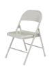 Picture of Basics by NPS® All-Steel Folding Chair, Grey (Pack of 4)