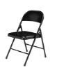 Picture of Basics by NPS® All-Steel Folding Chair, Black (Pack of 4)