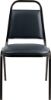 Picture of Basics by NPS®  9100 Series Vinyl Upholstered Stack Chair, Midnight Blue Seat/Black Sandtex Frame