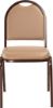 Picture of NPS® 9200 Series Premium Vinyl Upholstered Stack Chair, French Beige Seat/Mocha Frame