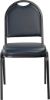 Picture of NPS® 9200 Series Premium Vinyl Upholstered Stack Chair, Midnight Blue Seat/ Black Sandtex Frame