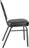 Picture of NPS® 9200 Series Premium Vinyl Upholstered Stack Chair, Panther Black Seat/ Black Sandtex Frame