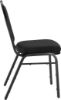 Picture of NPS® 9200 Series Premium Fabric Upholstered Stack Chair, Ebony Black Seat/ Black Sandtex Frame