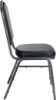 Picture of NPS® 9300 Series Deluxe Vinyl Upholstered Stack Chair, Midnight Blue Seat/Silvervein Frame